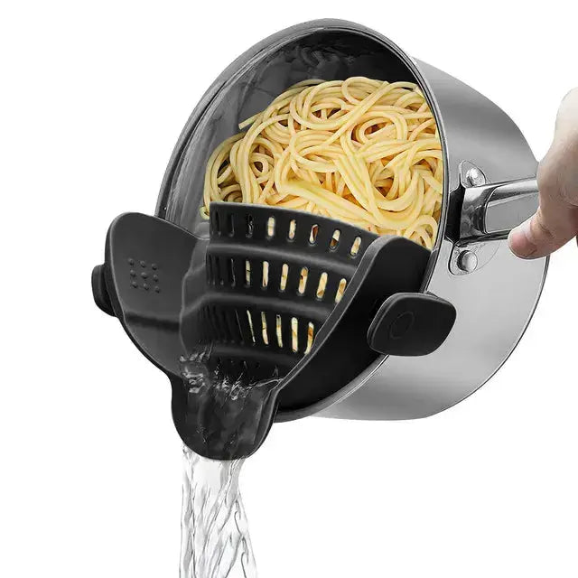 Multi-Functional Silicone Clip-On Strainer