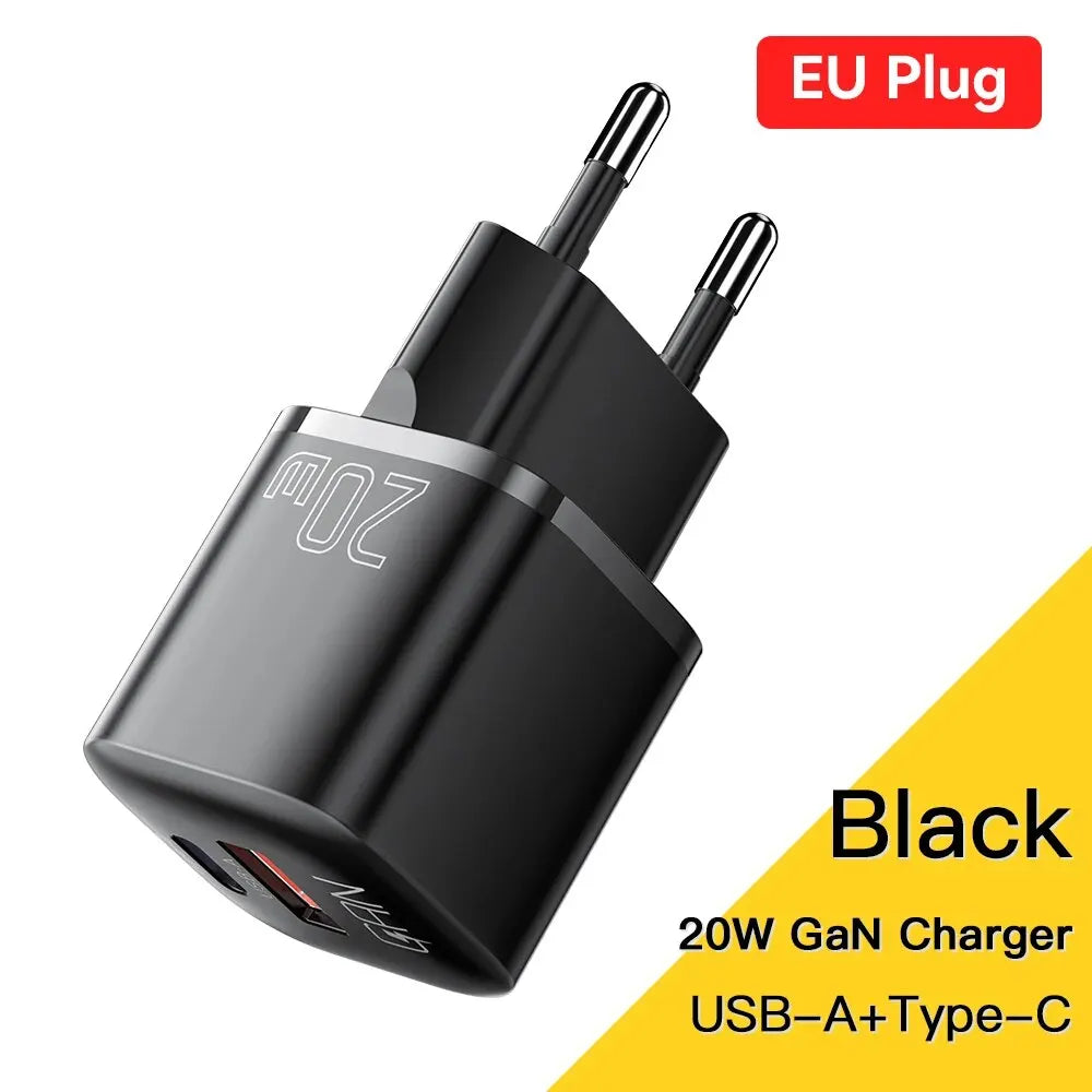 Essager 20W GaN USB Type C Charger PD Fast Charge Phone QC 3.0 Quick Chargers For iPhone 14 13 12 11 Pro Max Mini iPad Charging Infinite variety