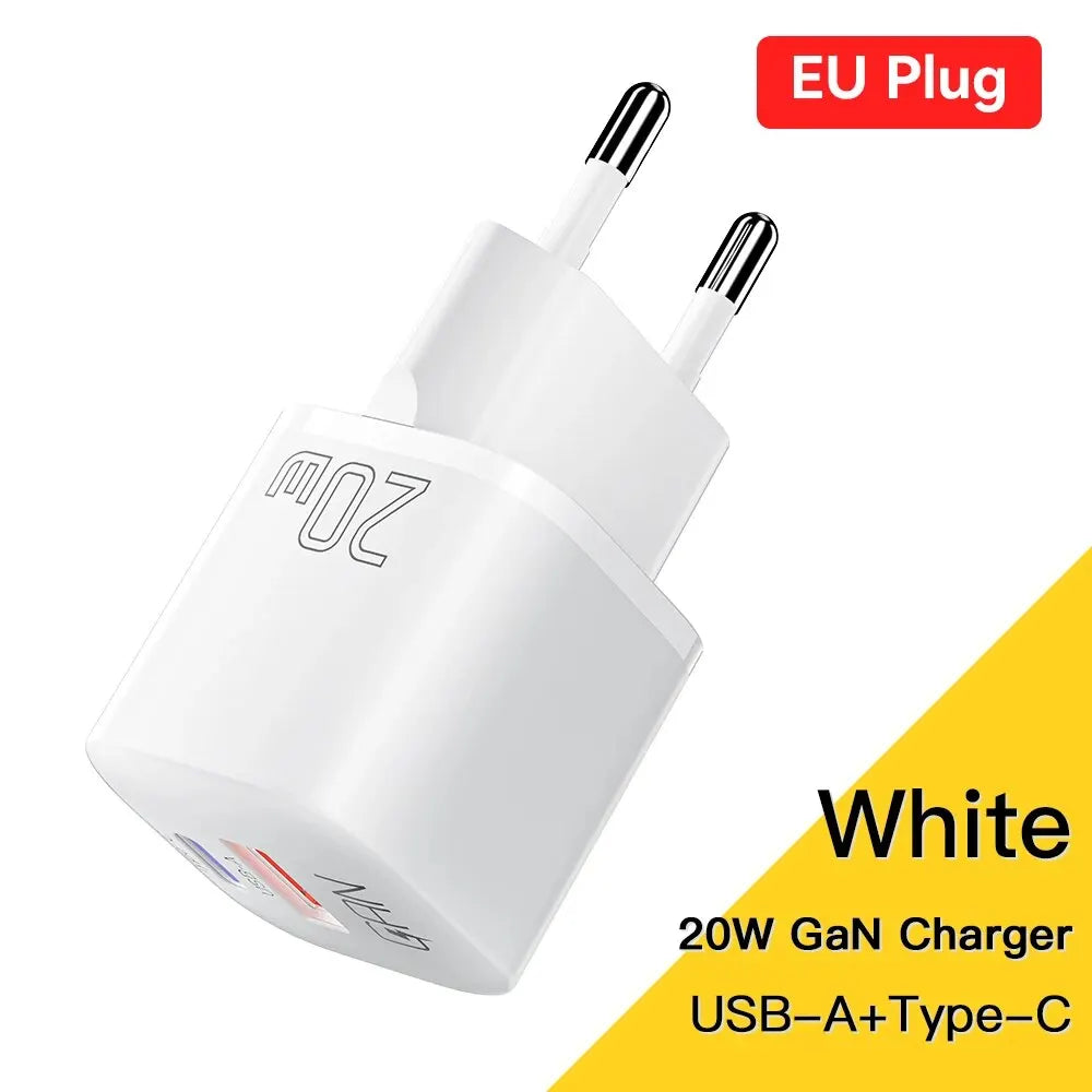 Essager 20W GaN USB Type C Charger PD Fast Charge Phone QC 3.0 Quick Chargers For iPhone 14 13 12 11 Pro Max Mini iPad Charging Infinite variety