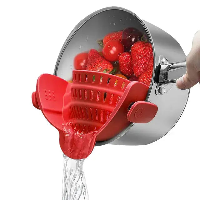 Multi-Functional Silicone Clip-On Strainer